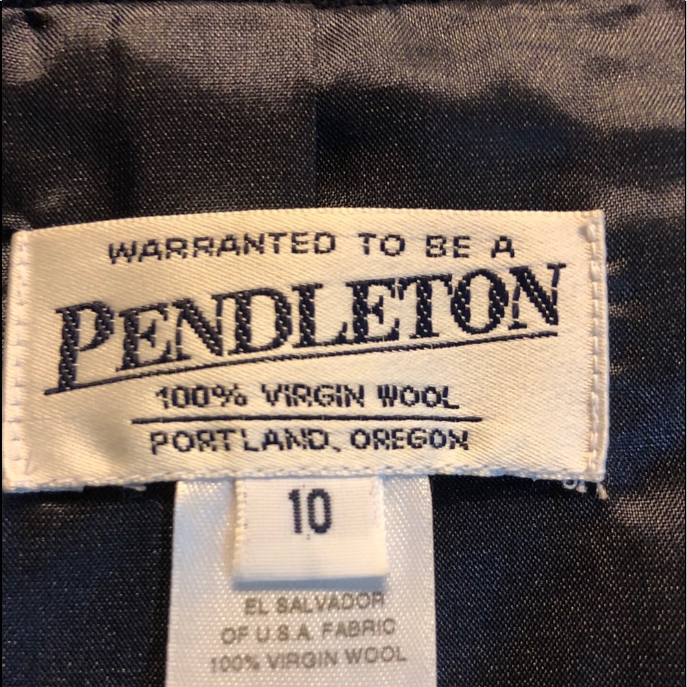 Pendleton Classic Navy One Button Wool Blazer 10 - image 3